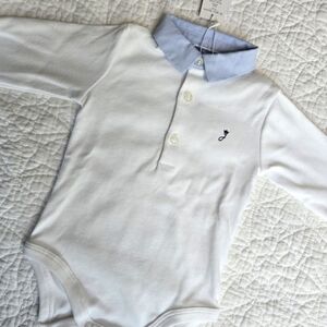 Jacadi Boy 12 Months Collar Cotton Bodysuit